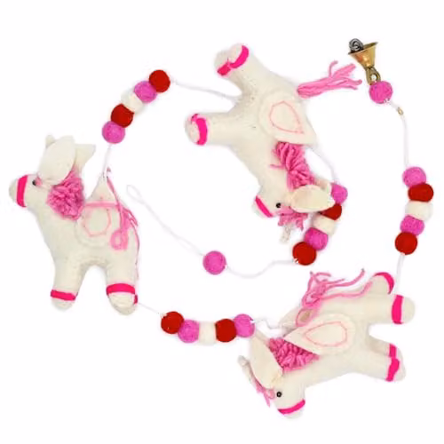 KDMD Multicolour Unicorns Felt Wall Hanging for Children