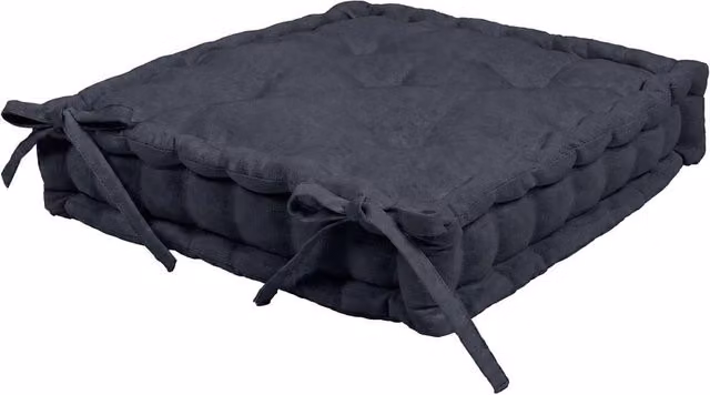 Harbour Housewares Deluxe Square Seat Pad in Black, W/D/H: 40 x 40 x 40 cm – 2