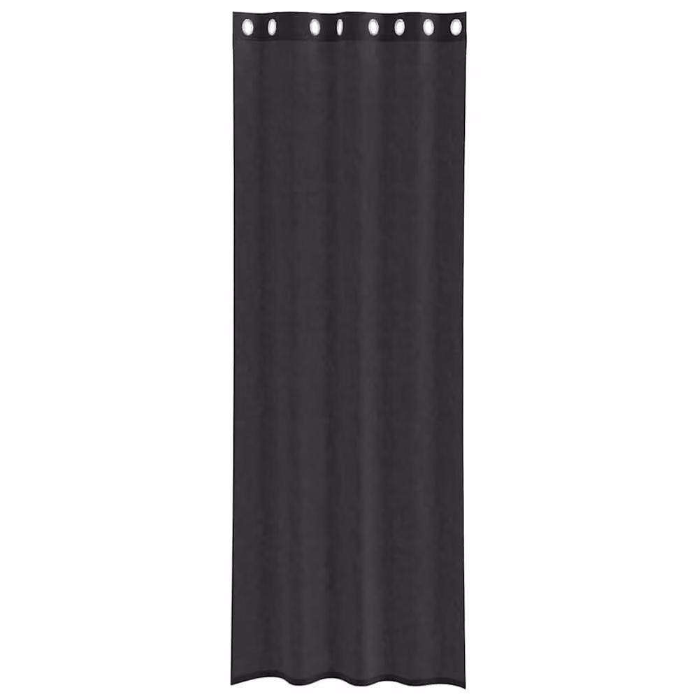 Berkfield Home Black Voile Eyelet Curtains, 2 Pack, W: 140 cm, H: 300 cm – 4