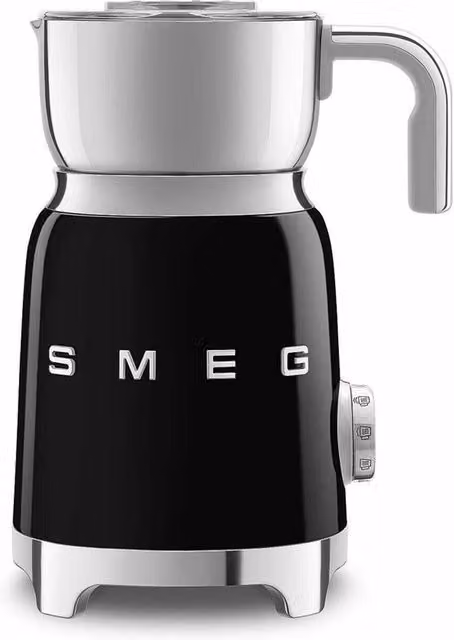 Smeg MFF11 50s Style Electric Milk Frother in Black with Stainless Steel – 1