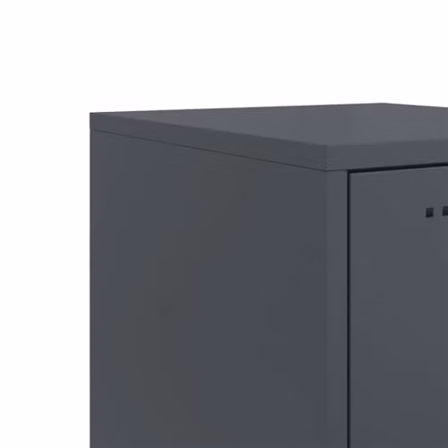 vidaXL Industrial Steel Highboard in Anthracite, W/D/H: 36 x 39 x 123 cm – 4