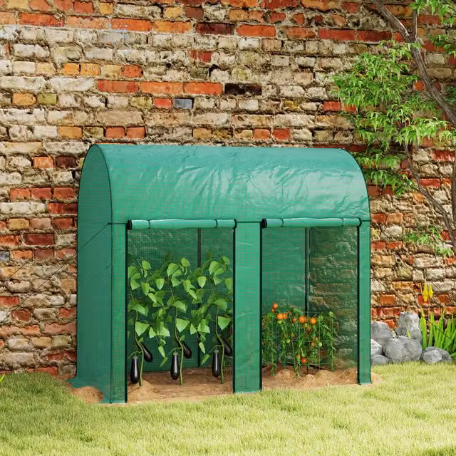Outsunny Small Tomato Greenhouse in Green