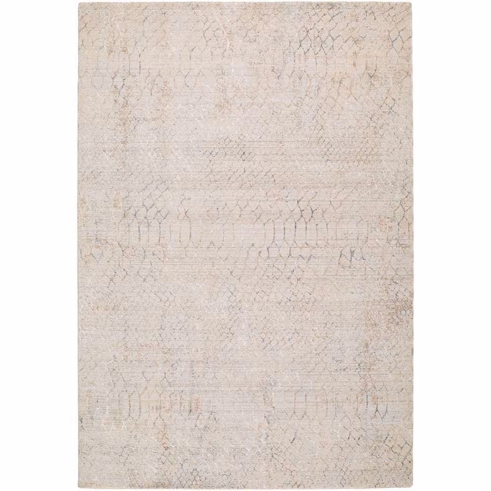 Livabliss Nathan Modern Geometric Graphic Fringe Living and Dining Rug in Grey, Beige and Brown, W: 150 cm, L: 220 cm – 2