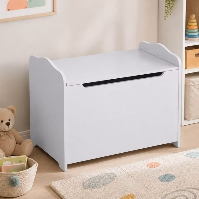 STILVORA Children's Storage Chest in Grey with Soft-Close Lid – 1