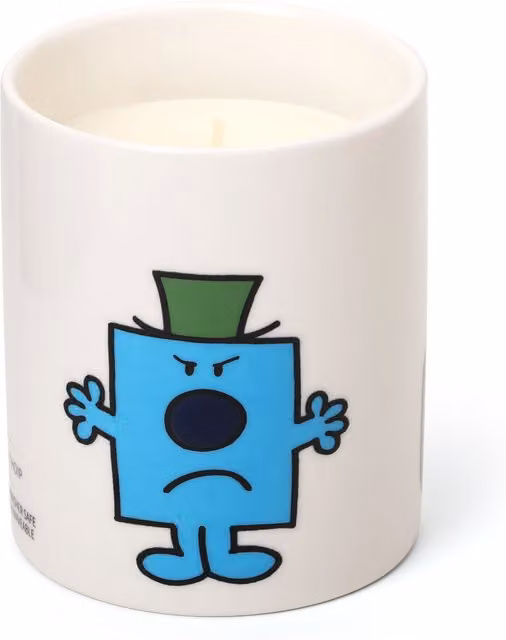 Mr. Men And Little Miss Mr Grumpy Spiced Blackberry Scented Ceramic Candle in Blue and White