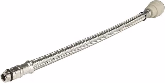 John Guest Braided Hose Tap Flexi Connector, Grey/Silver, M10, Length: 300 mm, Diameter: 12 mm