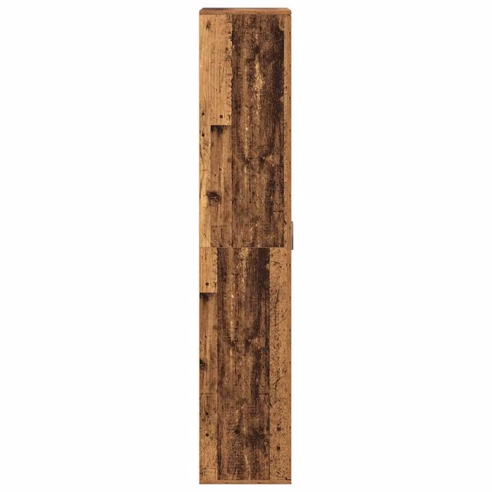 Berkfield Home Old Wood Highboard in Brown, W/D/H: 70 x 35 x 180 cm – 4