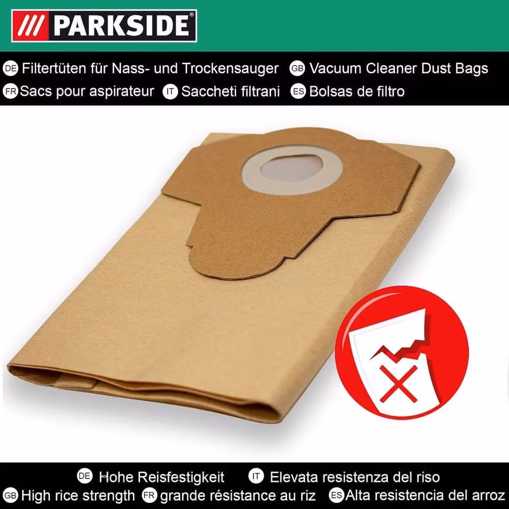 SPETLEK Replacement Vacuum Cleaner Dust Bags in Sand and Beige, 0.6m2 – 2