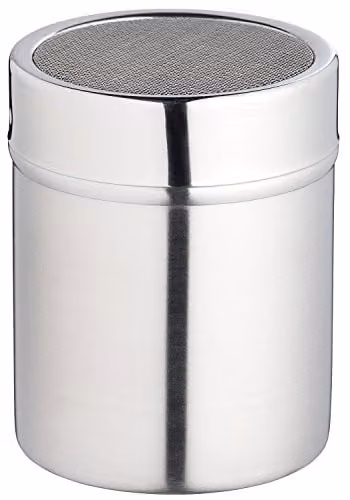 KitchenCraft Stainless Steel Fine Mesh Flour Sifter in Silver, W: 9.1 cm, H: 7.3 cm