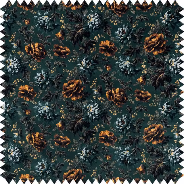 House of Hackney OPIA Organic Velvet in Petrol