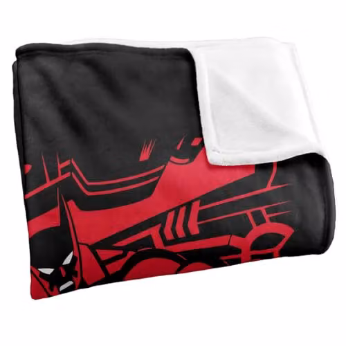 LOGOVISION Batman Beyond At The Controls Super Soft Silky Touch Fleece Throw Blanket, Multicolour, W: 91 cm, D: 147 cm – 2