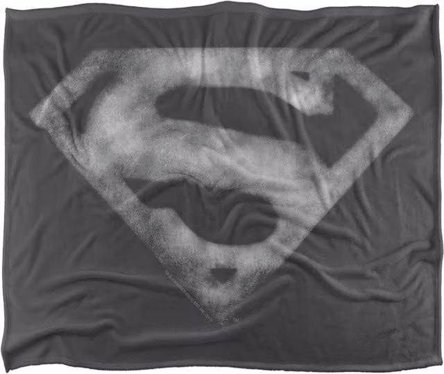 Warner Bros. Smallville S Shield Super Soft Fluffy Throw Blanket, Multicolour, Extra Large – 1