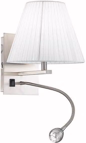 Netlighting HELLY LED Tabletop Reading Light, White, 160lm, 4500K, W/D/H: 20 x 24 x 25 cm