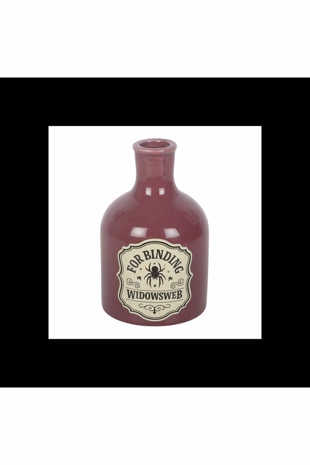 KDMD Widowsweb Mini Potion Bottle Ceramic Vase and Taper Candle Holder in Purple – 3
