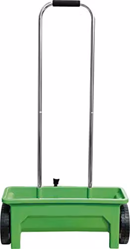 St Helens Home & Garden Manual Garden Lawn Seed and Fertiliser Spreader with Handle in Green