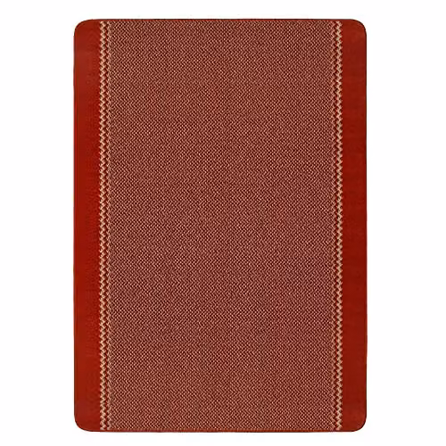 THE RUGS Red Machine Washable Non-Slip Area Rug with Bordered Design, W/D: 190 x 133 cm