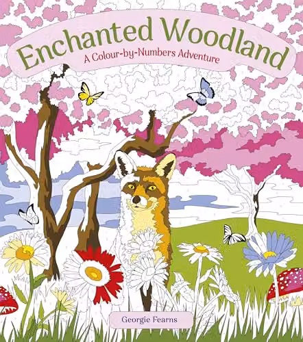 Arcturus Creative Enchanted Woodland Colour by Numbers Multicolour Paper Activity Set