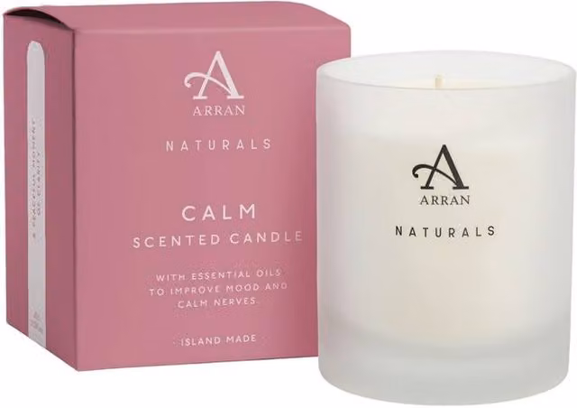 ARRAN Sense of Scotland Calm Lavender & Chamomile Soy Wax Candle in Soft White