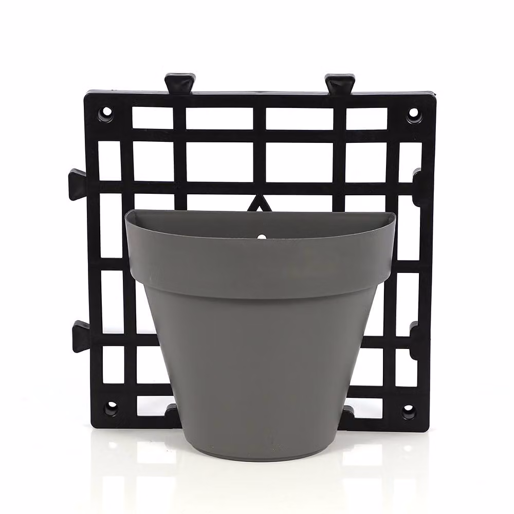 Voltico 4 Pot Wall Planter Hanging Plant Holder in Grey – 2