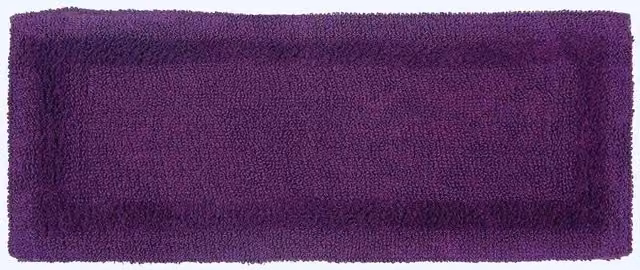 Homescapes Luxury Reversible Cotton Bath Mat Runner, Purple, W: 40 cm, L: 100 cm