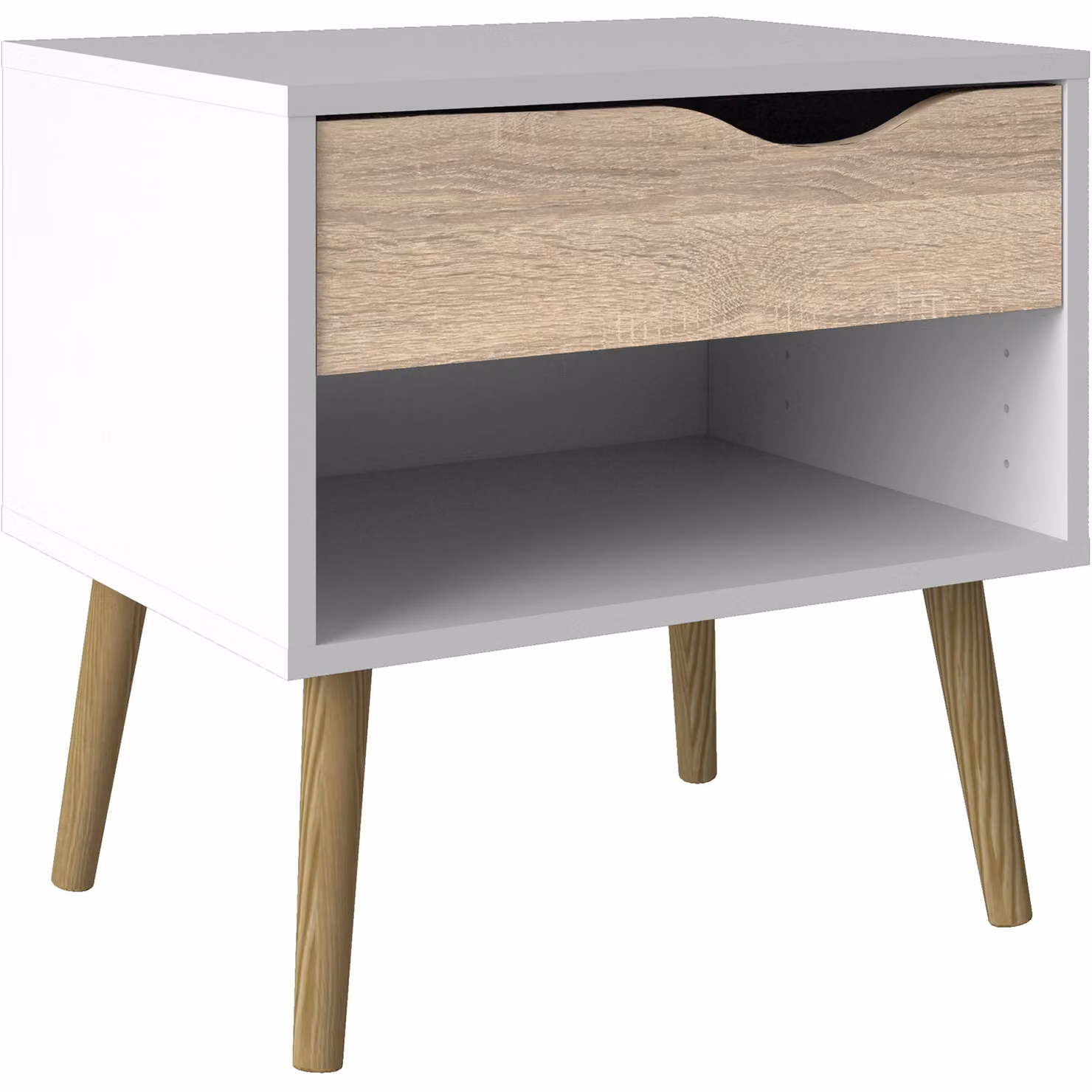 Furniture To Go Oslo 3 Piece Scandinavian Bedroom Set in White and Oak – 2