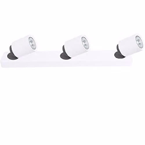 Italux Lighting Modern 3-Light GU10 Ceiling Bar Spotlight in White
