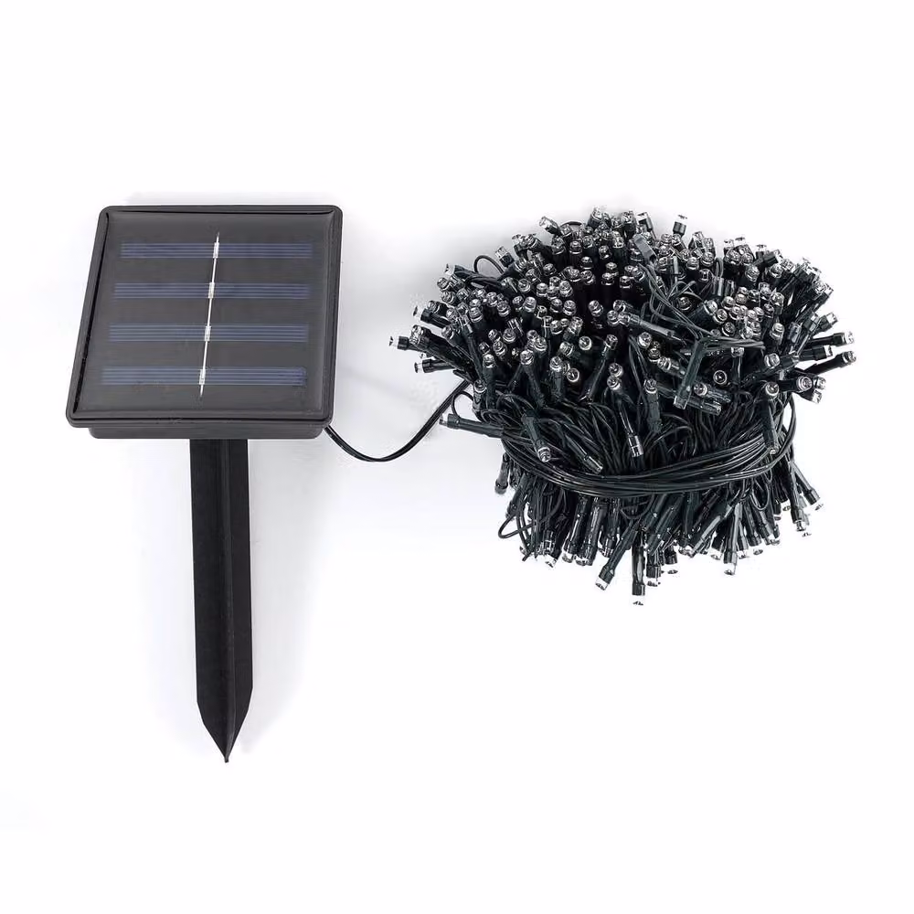 Gainsborough Solar Warm White LED String Lights with 500 Lights and Dusk Sensor – 2