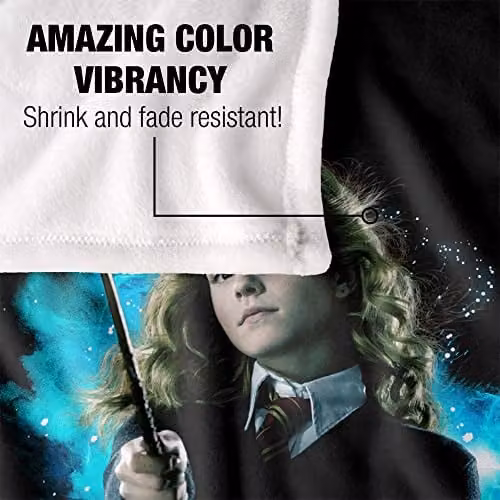 Warner Brothers Harry Potter Hermione Ready Soft Fleece Blanket, White, W/D/H: 152 x 127 x 1 cm – 3
