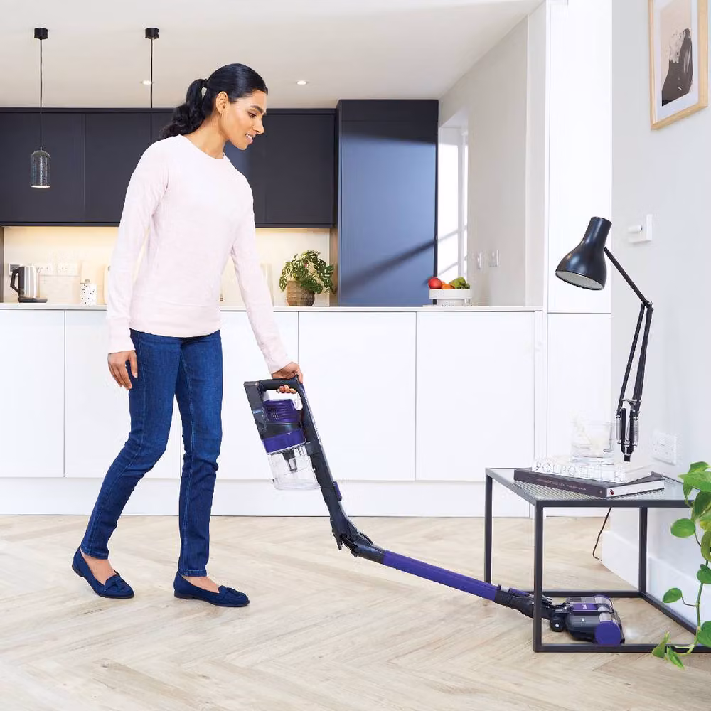 Shark Anti Hair Wrap Cordless Stick Vacuum Cleaner Flexology Pet IZ202UKT in Black and Purple – 2