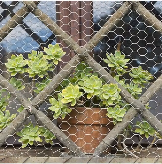 Living and Home Silver Galvanised Hexagonal Wire Mesh Fence Netting, W: 0.9 m, L: 6 m – 1
