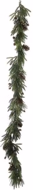 KDMD Green Pine Garland with Cones and Foliage, 180 cm – 1