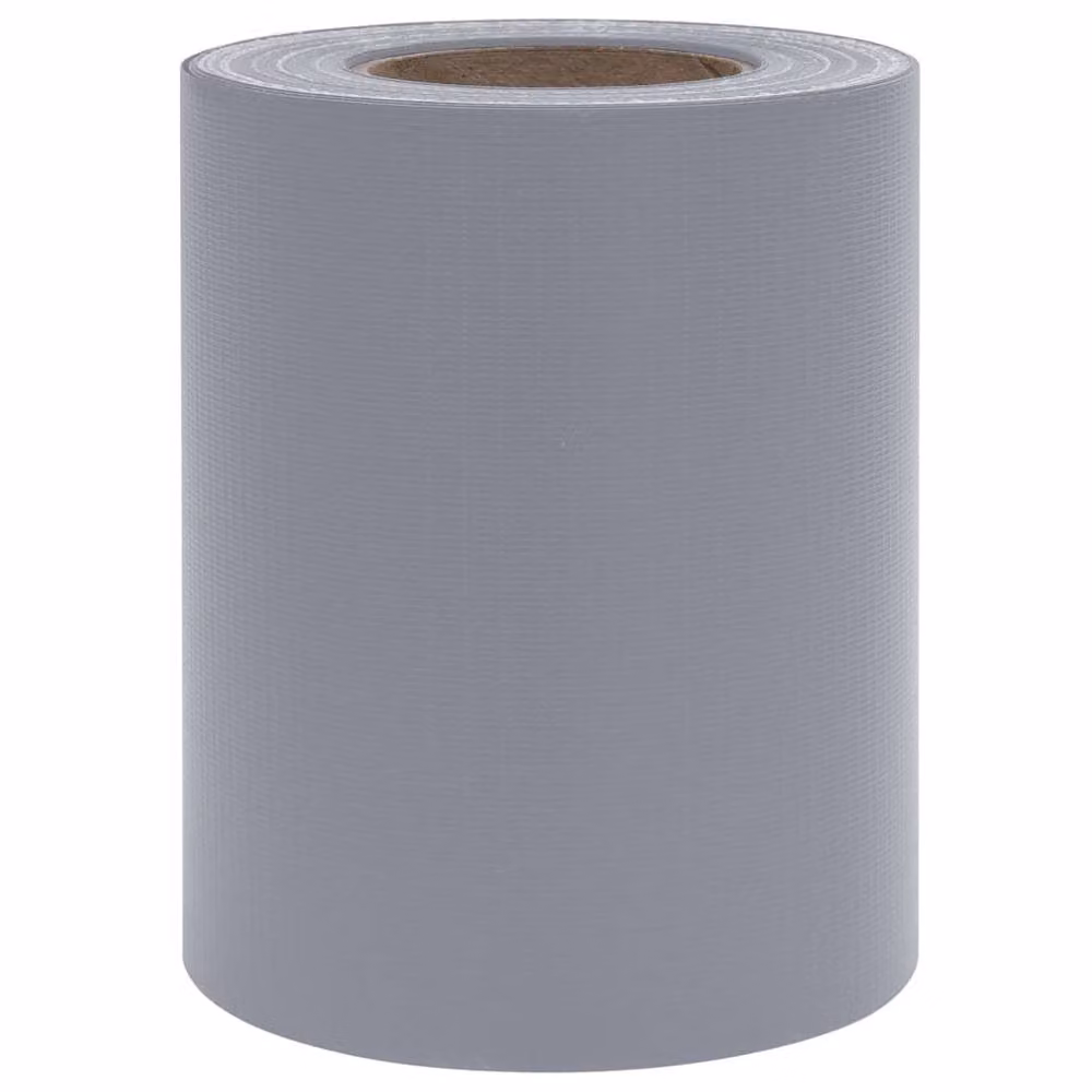 Berkfield Home Garden Privacy Screen Set of 4, Matte Light Grey PVC and Metal, 35 x 0.19 m – 3