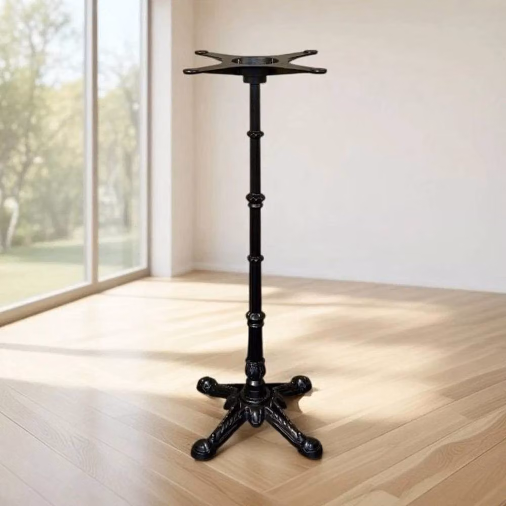 PAWNORA Cast Iron High Table Base in Matt Black – 5