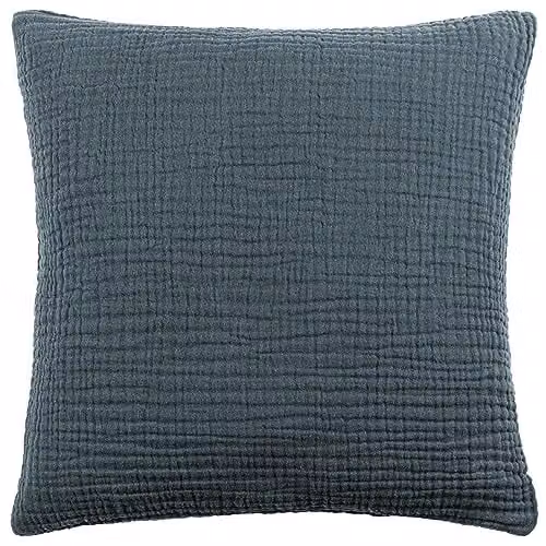 Riva Home Square Cotton Cushion in Dusk, W/D/H: 45 x 45 x 45 cm – 1