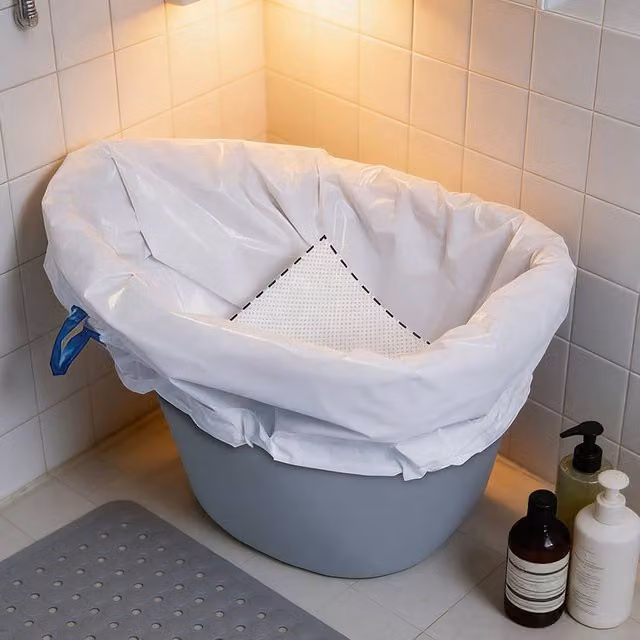 Ventryn Odorless White Commode Liners, 40-Count Pack – 1