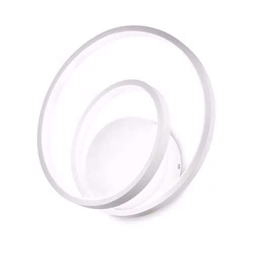 Netlighting Oz LED Decorative Swirl Integrated Wall Light, White, 3000K Warm White
