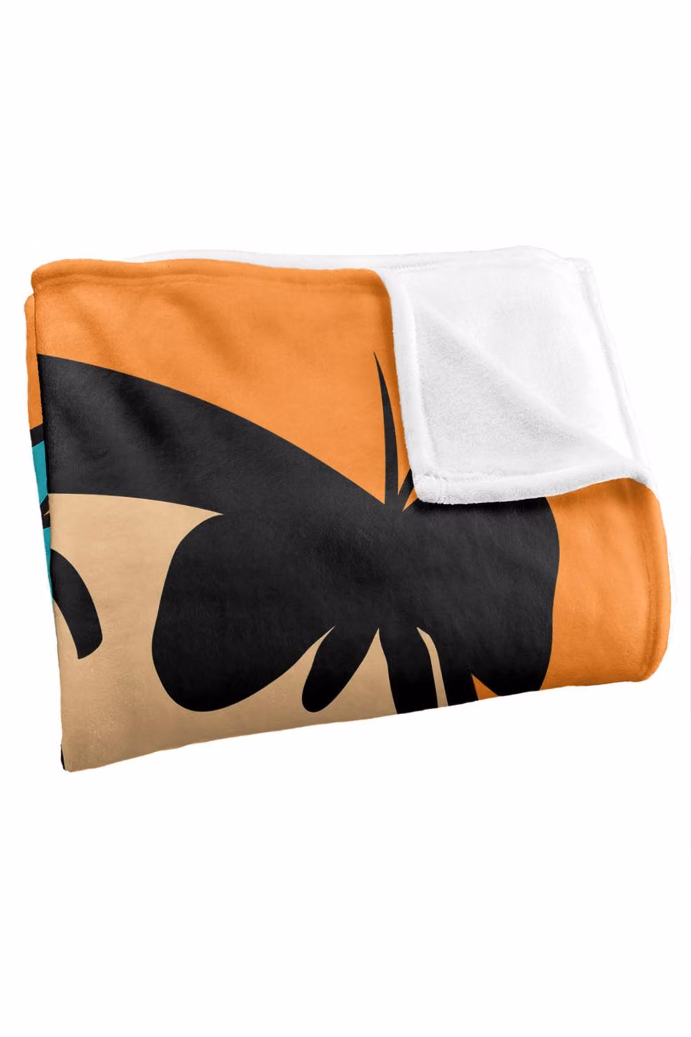 Warner Bros. Flintstones Fred Headshot Super Soft Fluffy Polyester Throw Blanket in Multicolour and Orange, Large – 4