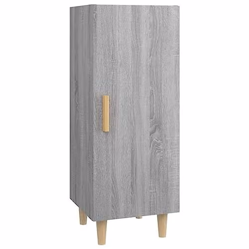 vidaXL Grey Sonoma Sideboard in Engineered Wood W/D/H: 34.5 x 34.5 x 90 cm