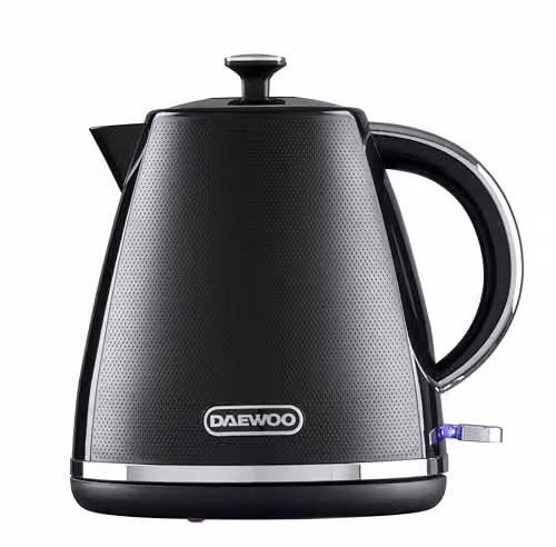 Daewoo Stirling Pyramid Kettle, 1.7 Litre, Black