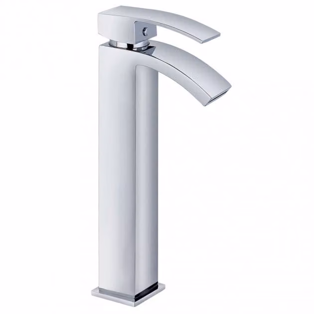 Flair Chrome Single Lever High Rise Mono Basin Mixer Tap with Swivel Spout