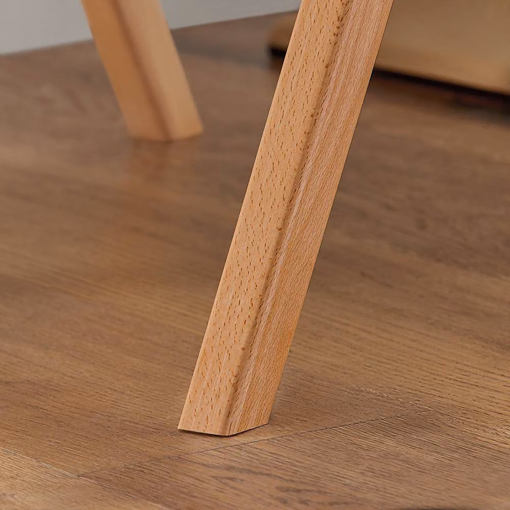 SoBuy Set of 2 Ergonomic Folding Wooden Chairs with Beech Wood and Metal Frame in Dark Grey – 4
