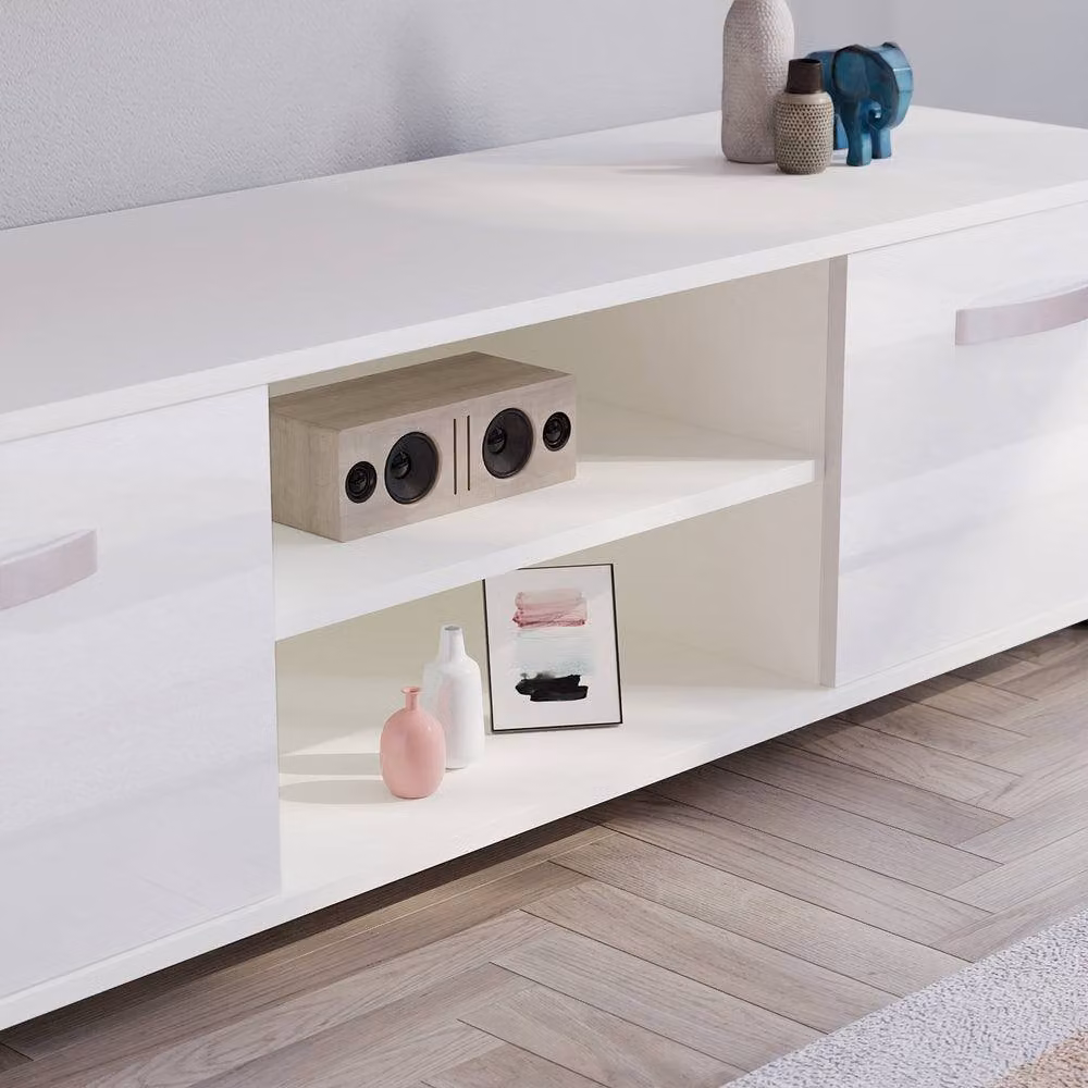 HD Designs Vida Designs Cosmo 2 Door TV Unit in White – 4