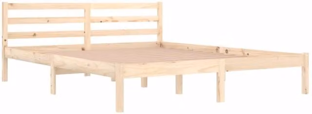 Berkfield Home Beautiful Day Bed Solid Wood Pine King Size, Brown, W: 160 cm, D: 200 cm, H: 69.5 cm