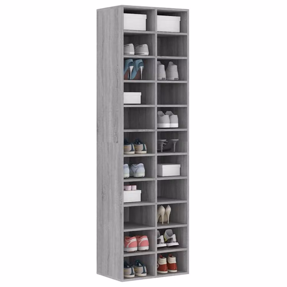 Berkfield Home Grey Sonoma Shoe Cabinet, W/D/H: 54 x 34 x 183 cm – 3
