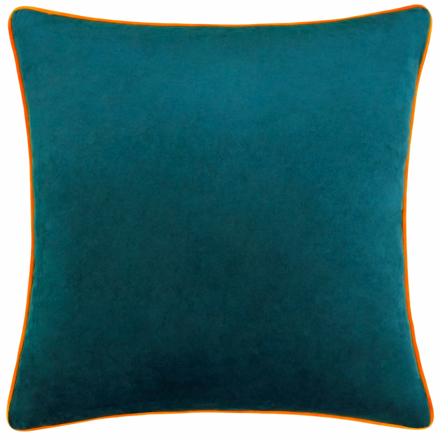 Furn Meridian Velvet Square Cushion in Blue and Orange, W/D/H: 45 x 45 x 45 cm – 2