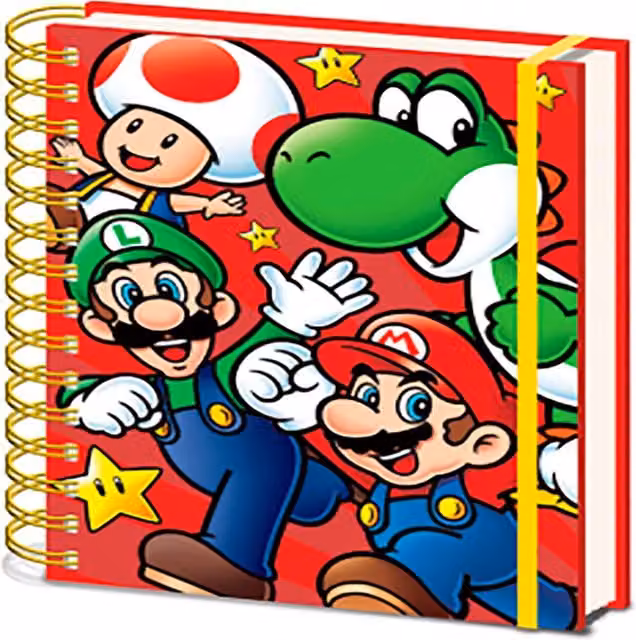 Nintendo Super Mario A5 Wiro Notebook, Multicolour Hardcover