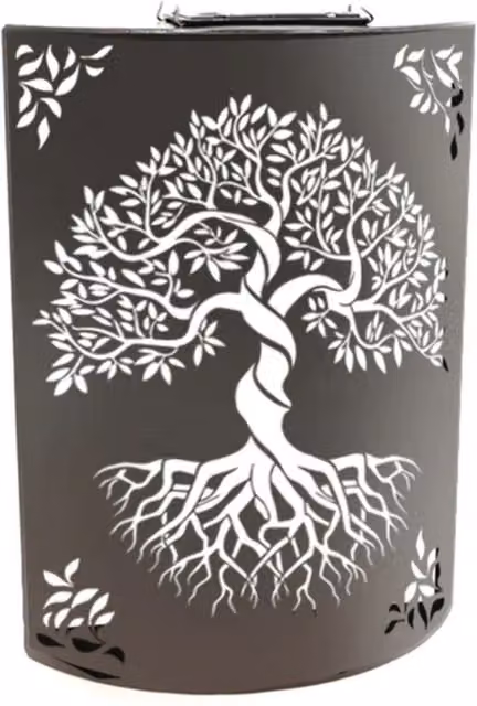 Betley Butterfly Black Metal Solar Curved Wall Panel Light