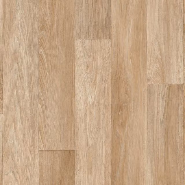 IVC Light Beige Wood Effect Vinyl Flooring Sheet with Felt Backing, W: 100 cm, L: 300 cm