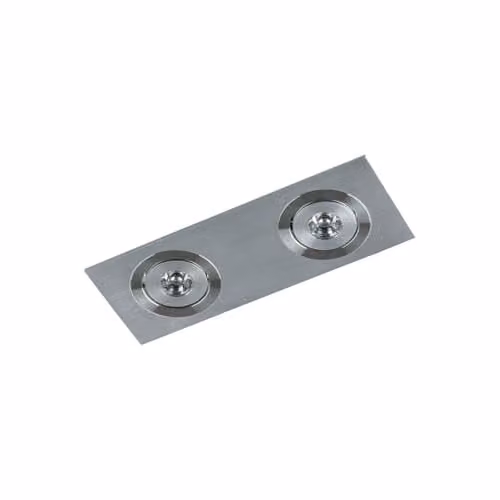Netlighting Fiamma Modern 2 Light Recessed LED Downlight in Grey