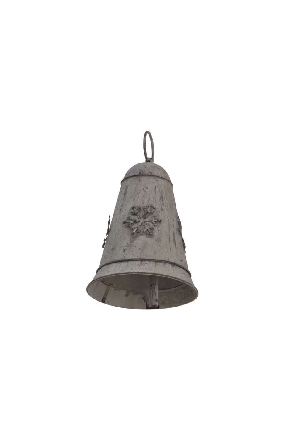 KDMD Rustic Metal Snowflake Hanging Bell in Grey for Winter Decor – 2